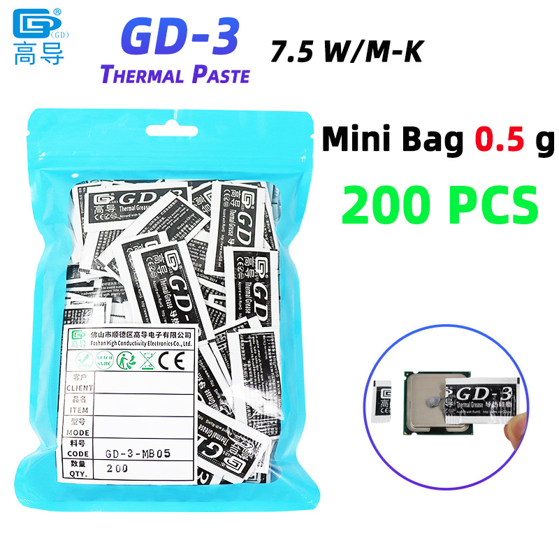 Thermal Paste Cpu - Net Weight 0.5 Gram 200 PCS