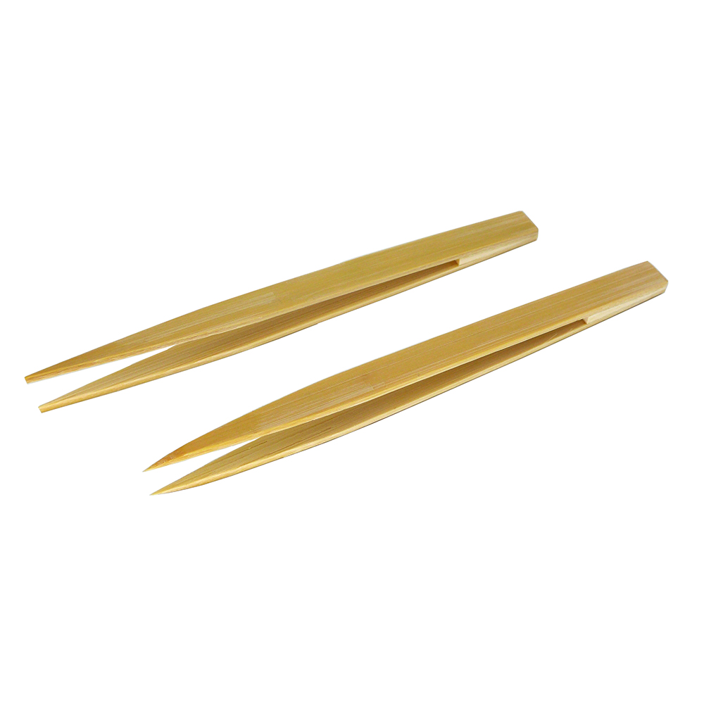 Electronics Repair Hobby - 2Pcs Anti-static Tweezers,Pointed Bamboo Tweezers for