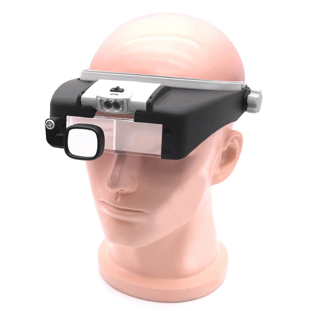 LED Magnifier Glasses Head Mou - Electronics Repair Hobby review and price