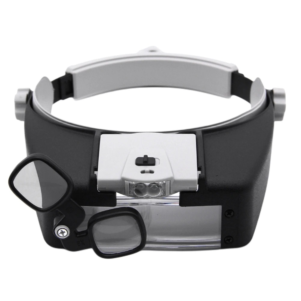 LED Magnifier Glasses Head Mou - Electronics Repair Hobby review and price