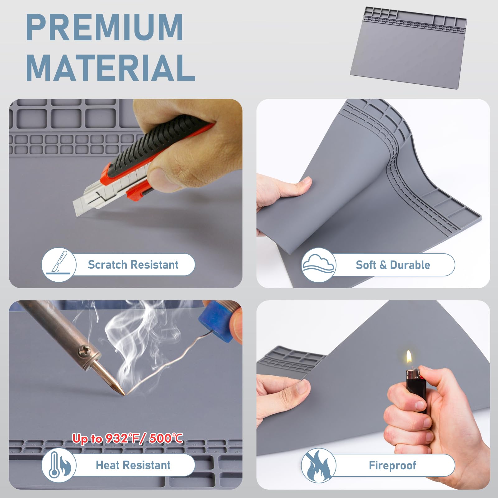 Magnetic Silicone Solder Pad 5 - Electronics Repair Mat review and price